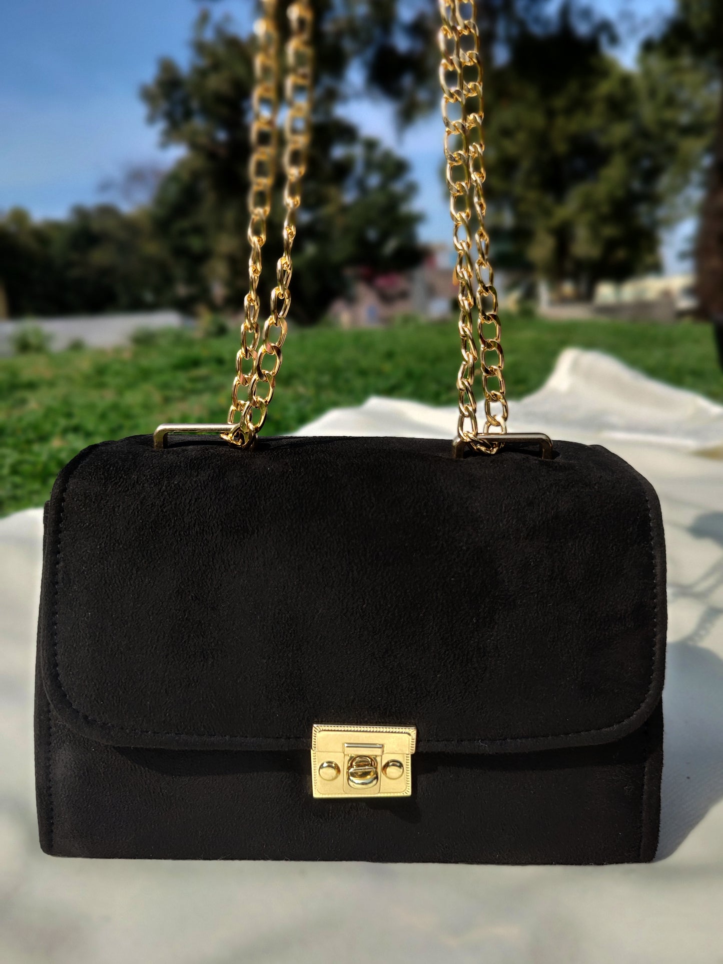 "Black glamour" Crossbody Bag