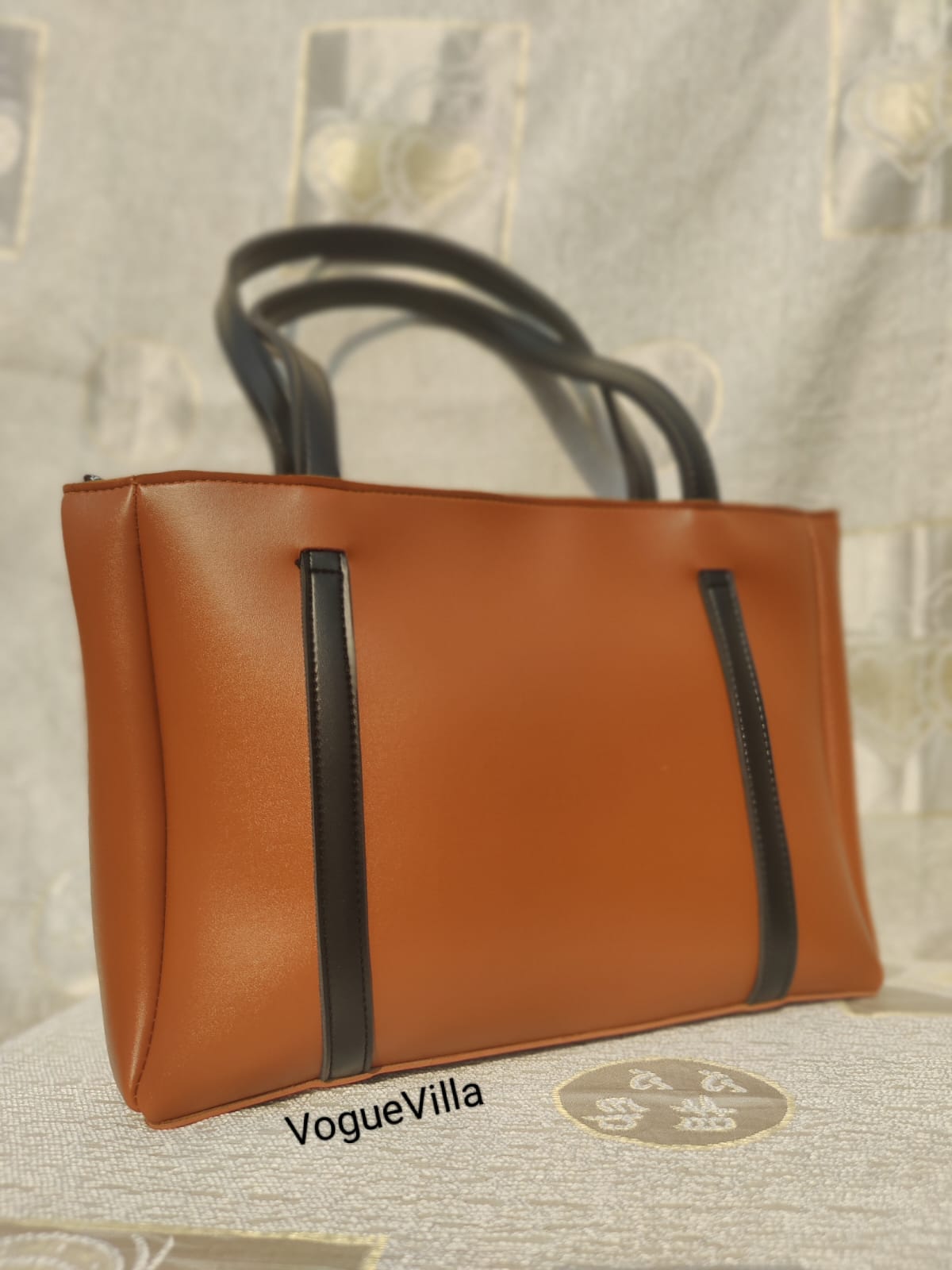 "Brown Shadowed" Tote Bag