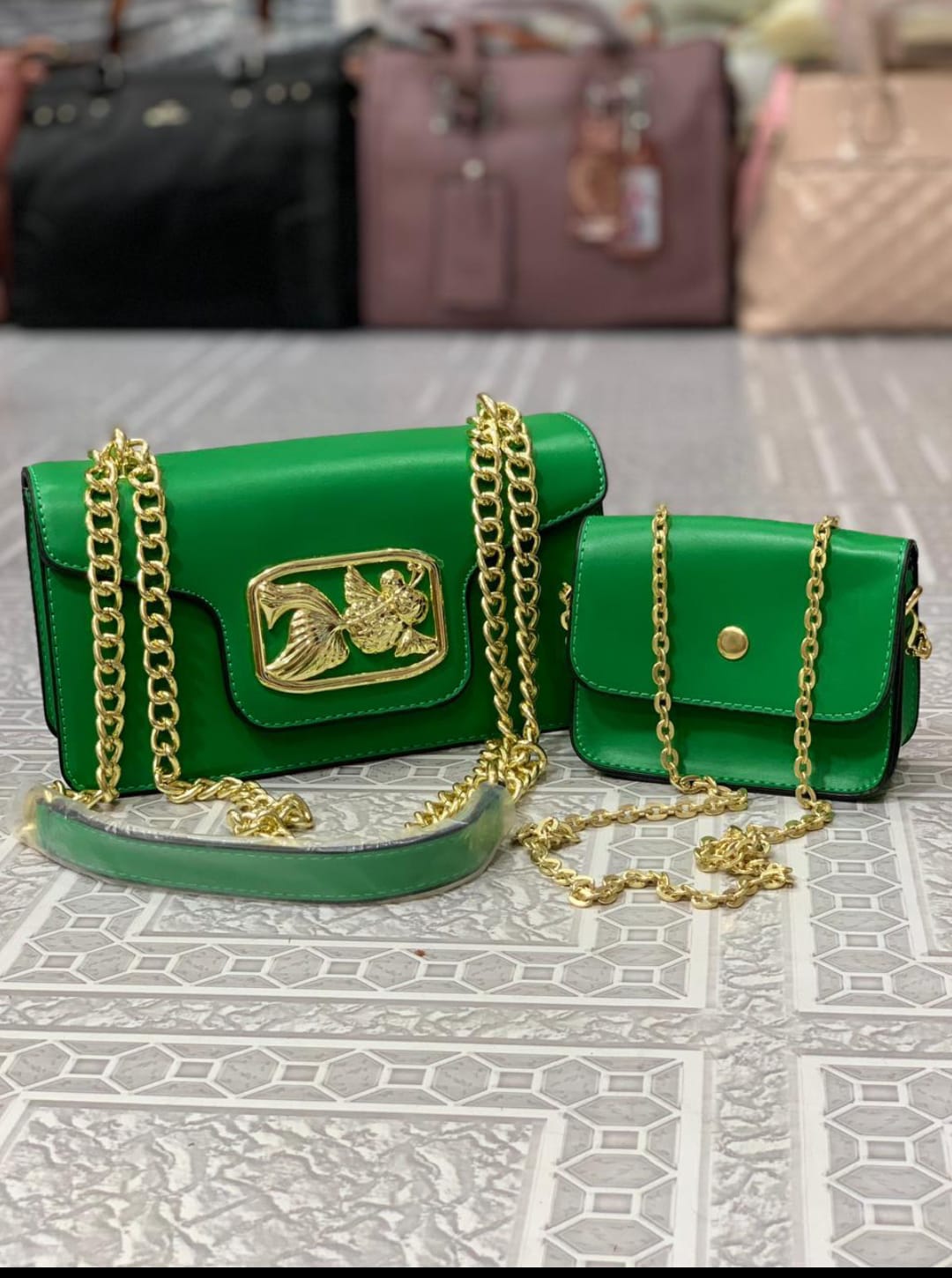 Green Ivory Satchel