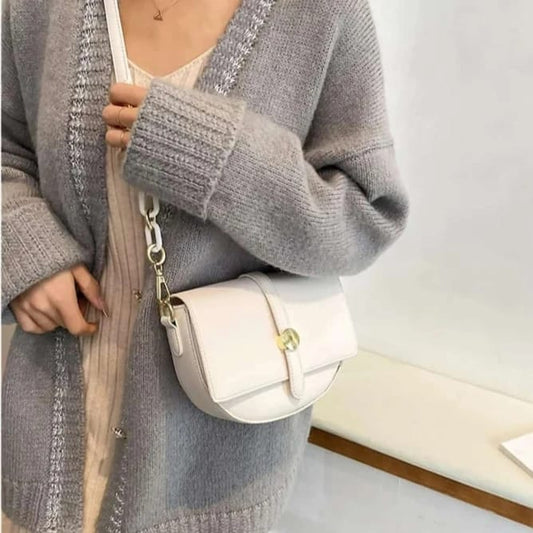 "White Saddle Bag"