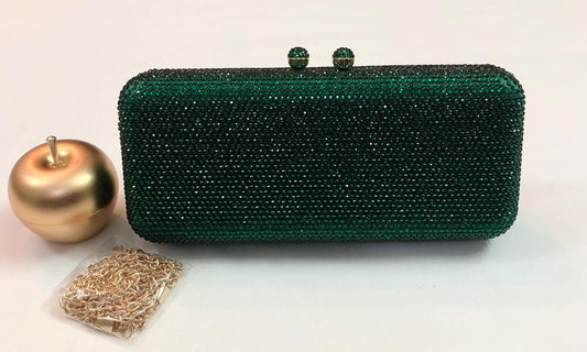 Green stones clutch