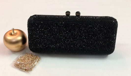 Black stones Imported Clutch