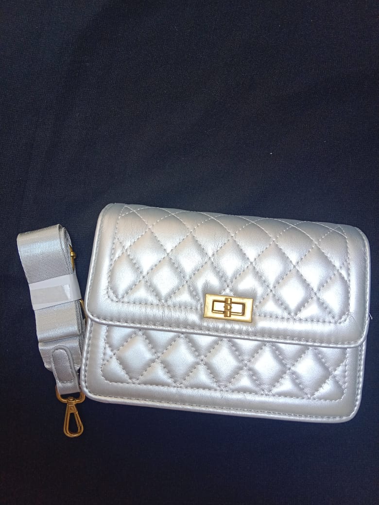 Silver Crossbody Bag